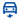 EV charging cable icon blue