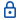 Closed lock icon blue