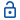 Open lock icon blue