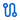 Route connected icon (blue)
