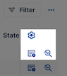 Gear, Event and Inspect Icon in Fleetcontrol