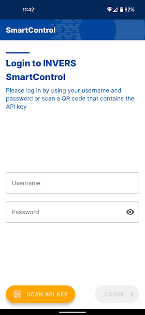 Scan API key button